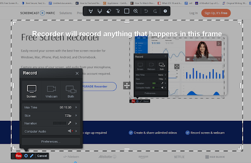 Screencast-O-Matic screen recorder for pc