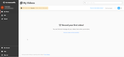 Screencastify screen recorder software