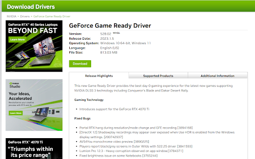 search for the product to download