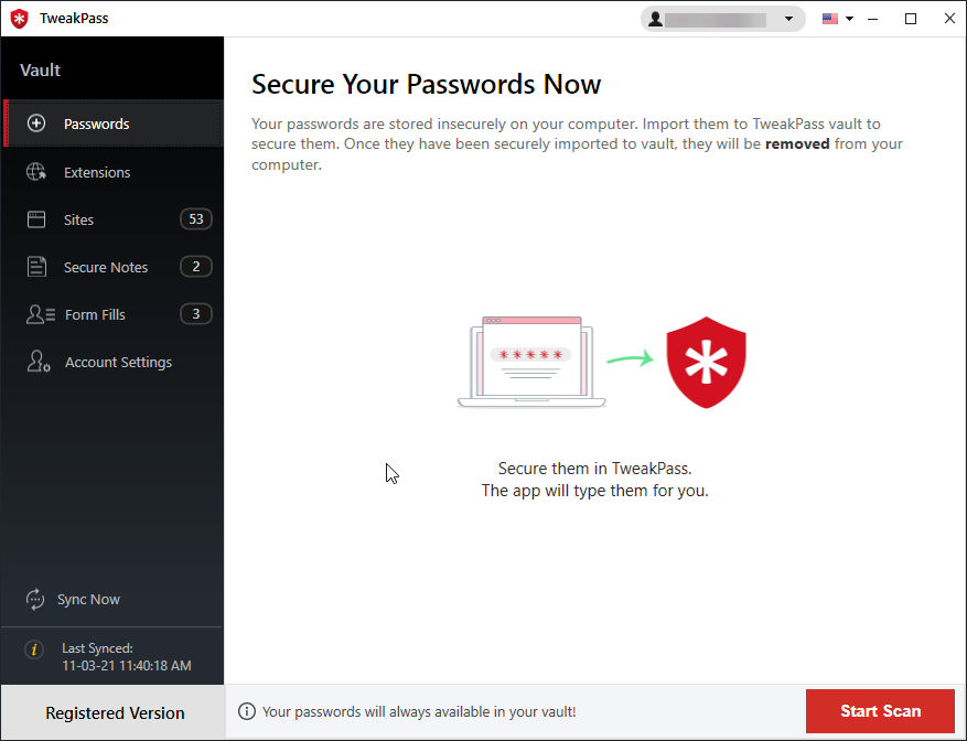 secure your password with tweakpass