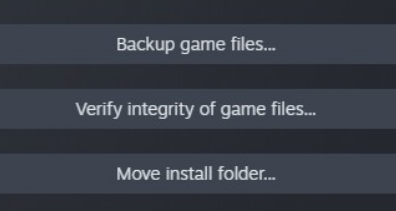 select verify integrity option