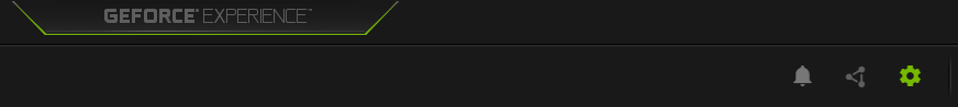 setting button on GeForce Experience