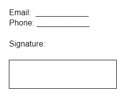 signature form
