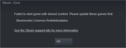 STEAM Error