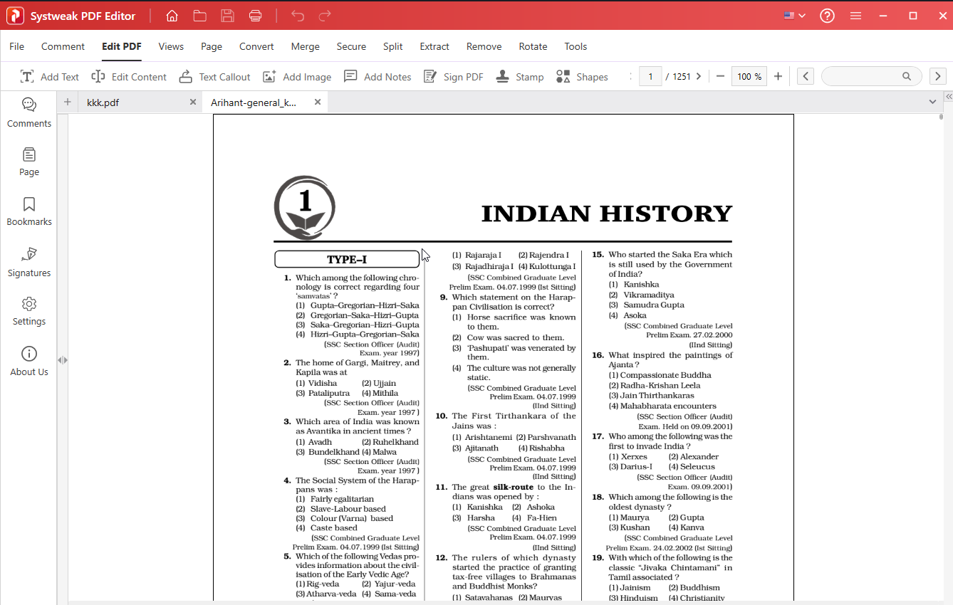 Systweak PDF Editor_Edit PDF