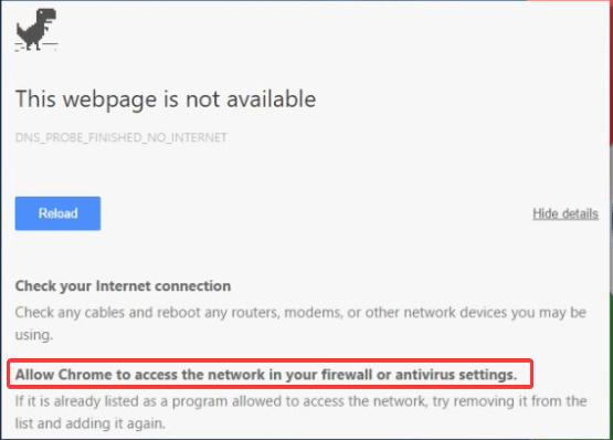 the web page is not available screenshot