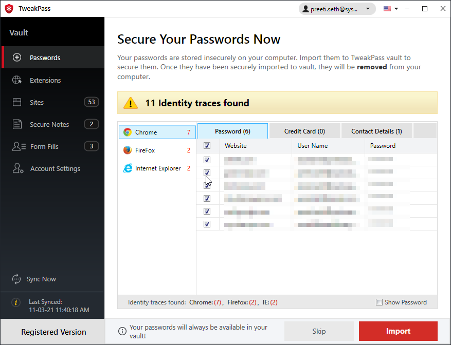 tweakpass password manager