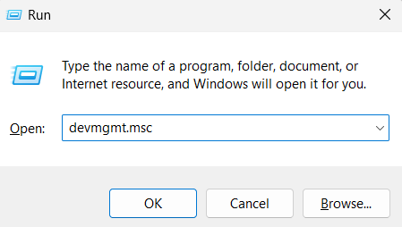 type command in run search bar to re-install keyboard