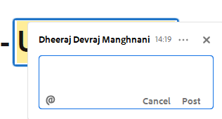 Type remarks and click Post button