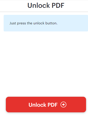 Unlock PDF Button - ILovePDF