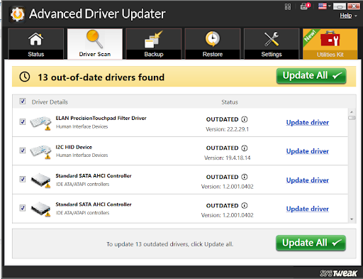 update all driver