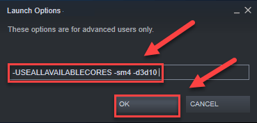 use command USEALLAVAILABLECORES -sm4 -d3d10
