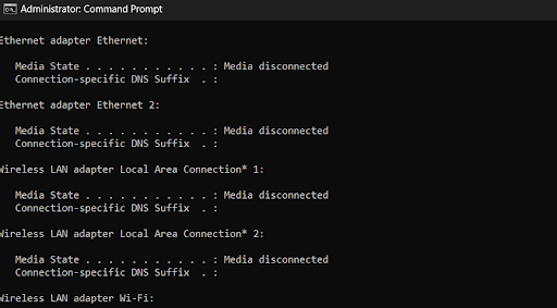 use commands one by one