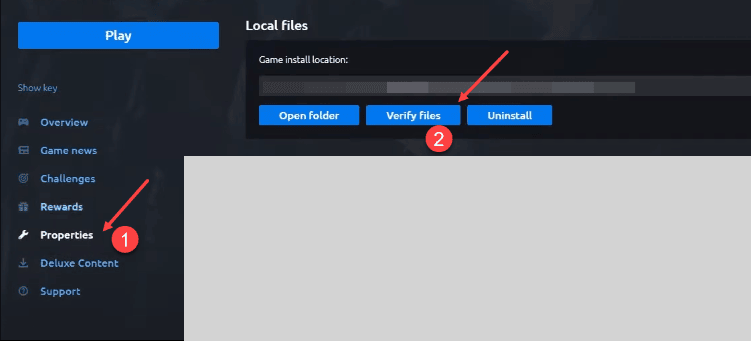 Verify files under Local files in Ubisoft Connect
