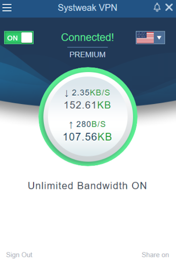 vpn connected to hide ip