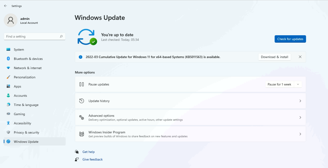 Windows 11 update