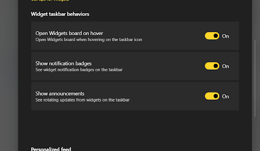windows taskbar behaviors